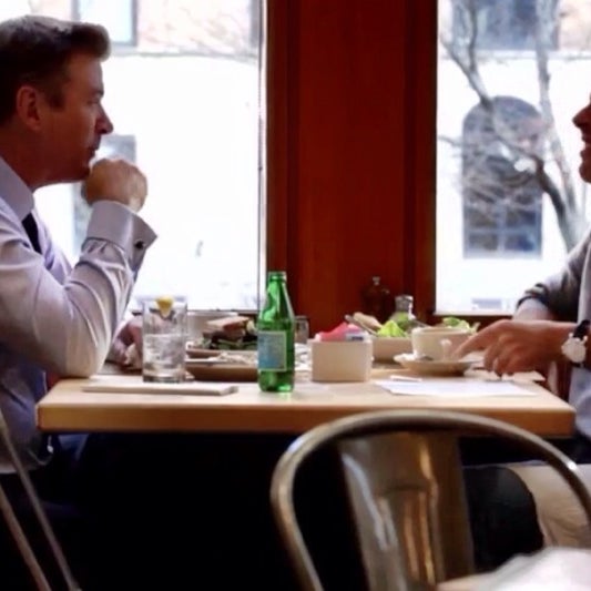 Order the "Tuna Salad Not on Rye" and eat it with a fork like Alec Baldwin when he popped in with Jerry Seinfeld.