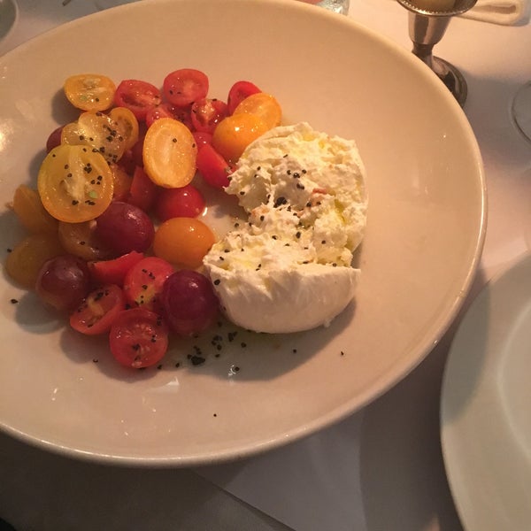 The pairing of Burrata with cherries tomatoes, grapes and Asian mandarins was unexpectedly delicious.