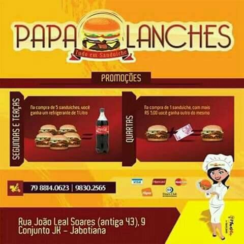 Papa Burguer Lanches - comentários, fotos, horário de trabalho