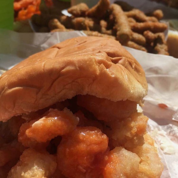 Big Oak Shrimpburger - Karyl's Kulinary Krusade