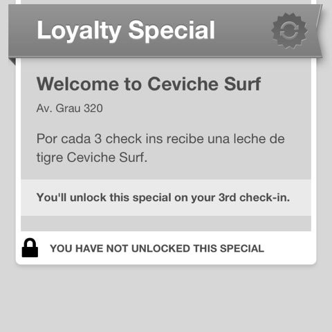 รูปภาพถ่ายที่ Ceviche Surf โดย Veronica W. เมื่อ 10/27/2012