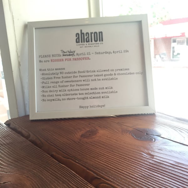 Photo taken at Aharon Coffee &amp; Roasting Co. by Victoria R. on 4/28/2016