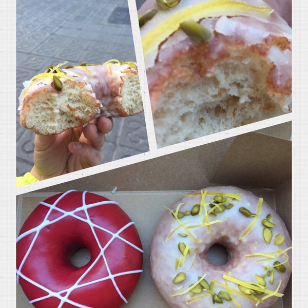 Superb donuts. Lemon and pistachio glaced donut awesome. Soft and full of flavor. Yougurt and raspberry outstanding. You shouldn’t miss this place. One of the best donuts I have ever tried.
