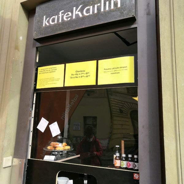 Photo taken at Kafe Karlín by Veronika K. on 4/28/2020