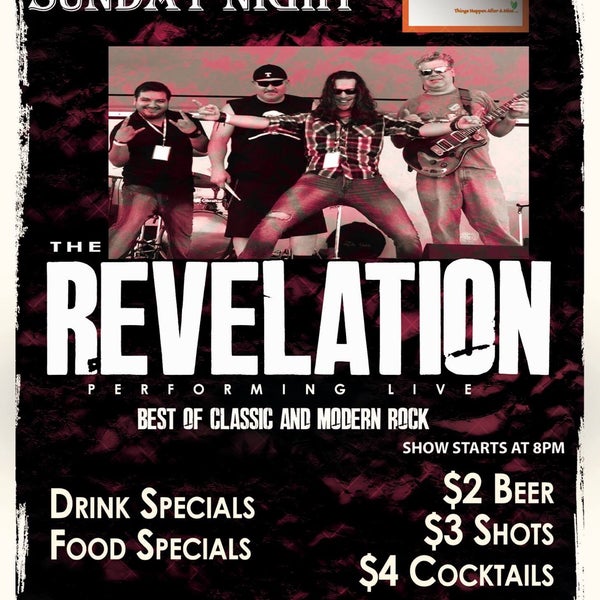 Summer Sunday...Come Rock with LIVE BAND REVELATION & DJ FROG Sunday Night @myntbarandgrillDrink Specials.....Food Specials.....