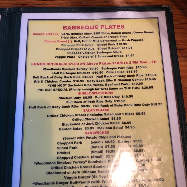 Woodlands Barbecue & Pickin Parlor 8304 Valley Blvd