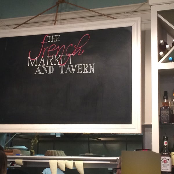 Photo taken at The French Market &amp; Tavern by Catherine A. on 3/1/2015