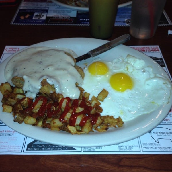 Country Fried Steak Over Easy Eggs Picture Of San Tan Cafe Queen Creek Tripadvisor