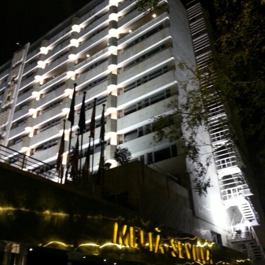 Photo taken at Hotel Meliá Sevilla by Carlos C. on 11/23/2012