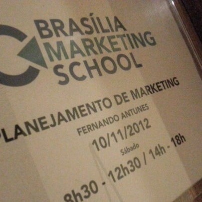 Das Foto wurde bei Brasilia Marketing School (BMS) von Fernando A. am 11/10/2012 aufgenommen