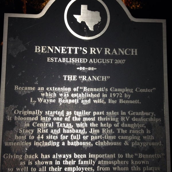 Photos At Bennett S Camping Center Granbury Tx