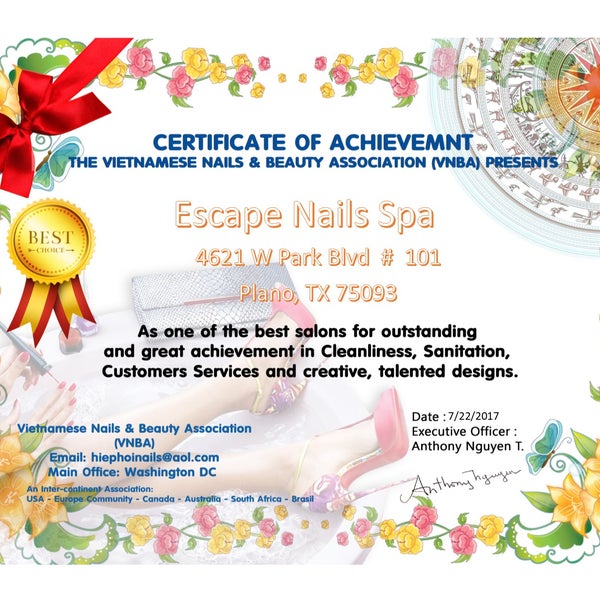 Escape Nails Spa Nail Salon in Plano