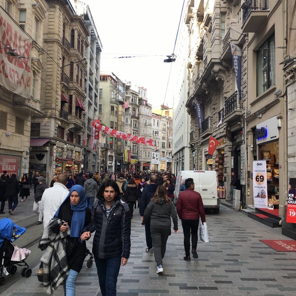 Photo taken at İstiklal Avenue by Fatih F. on 3/1/2019