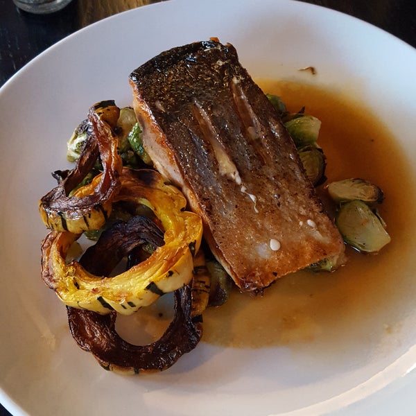 I had the salmon with brussel sprouts and squash. It was amazing!!!
