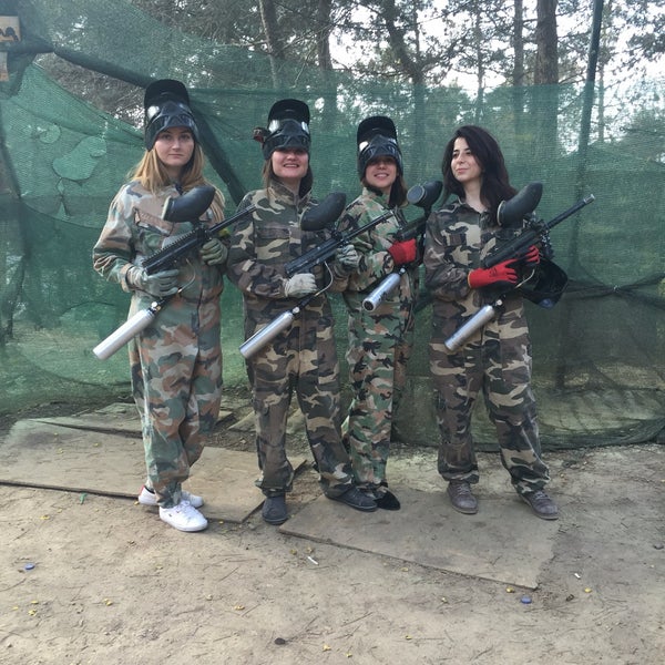 Photo taken at Natura Paintball by Leyla B. on 4/14/2016