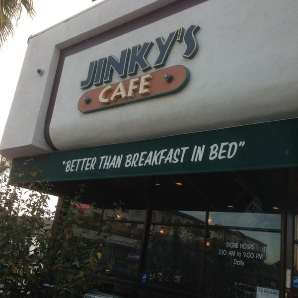 Photo taken at Jinky&#39;s Cafe Sherman Oaks by Peter F. on 3/15/2013