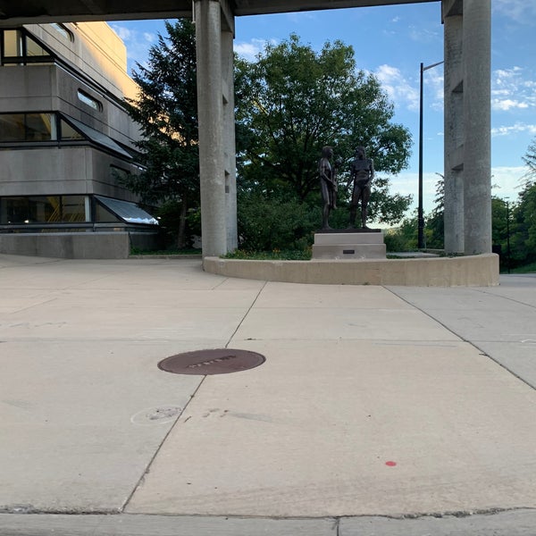 Naked People Statue Outdoor Sculpture in Central Ann Arbor