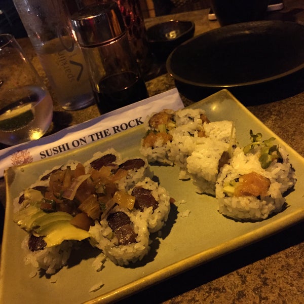 Photo taken at Sushi On The Rock by Diego B. on 2/17/2015