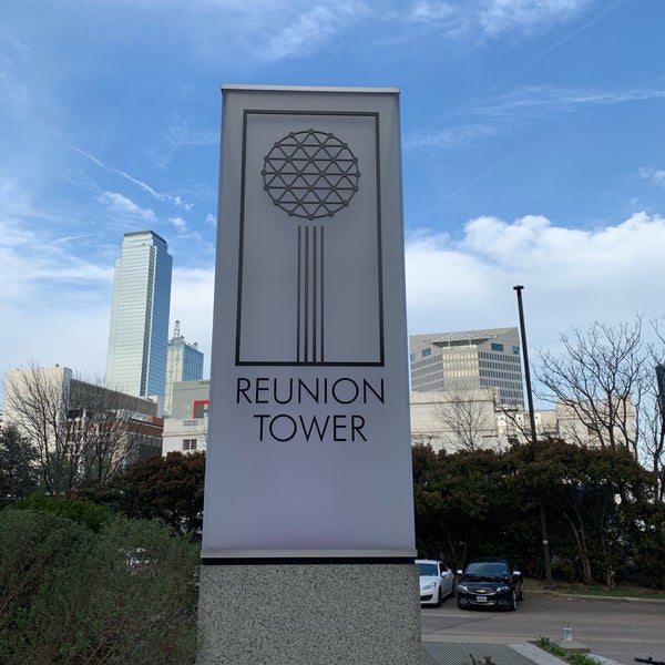 Photo taken at Reunion Tower by Kitti E. on 3/22/2019