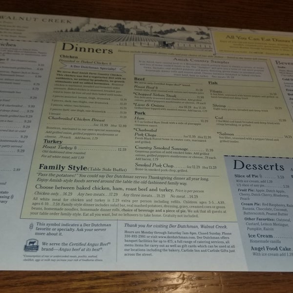 Photos at Der Dutchman Restaurant & Bakery 4967 Walnut St