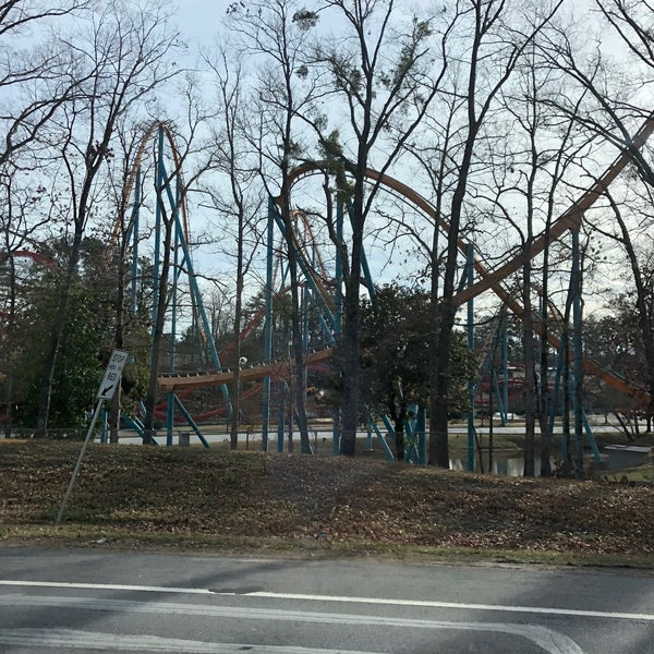 Photo taken at Six Flags Over Georgia by Melanie R. on 1/9/2020