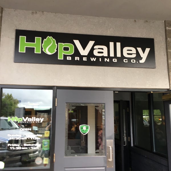 Photo taken at Hop Valley Brewing Co. by Krista F. on 4/30/2018