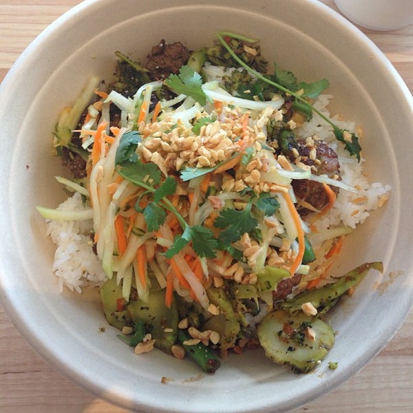 Photo taken at ShopHouse Southeast Asian Kitchen by Midtown Lunch LA on 6/19/2013