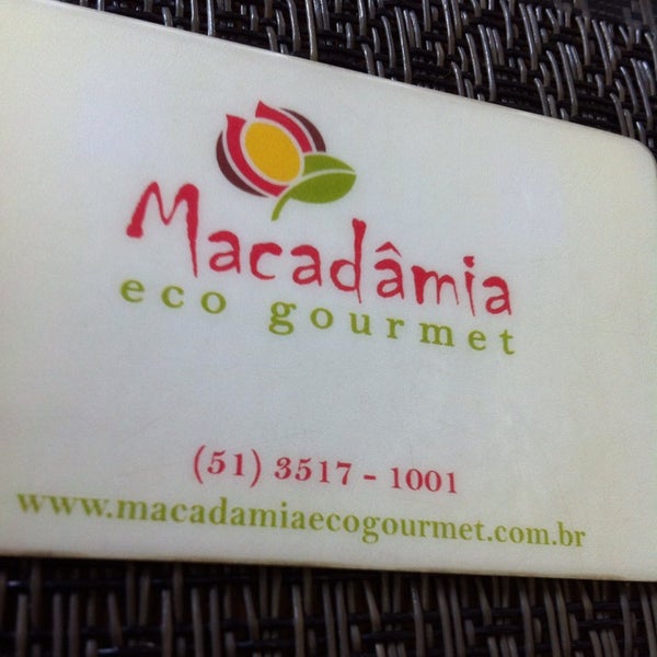 Photo taken at Macadâmia Eco Gourmet by Daniel A. on 2/22/2014