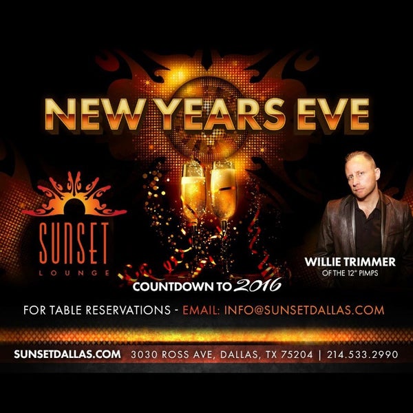 New Year's Eve at Sunset Lounge! www.sunsetdallas.com