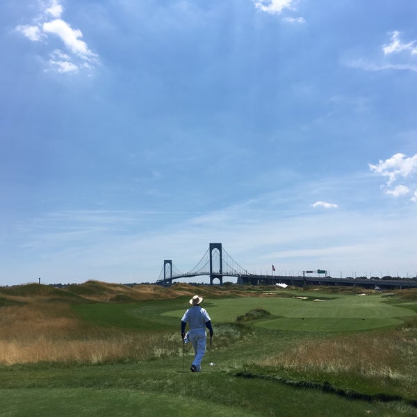 Photo taken at Trump Golf Links at Ferry Point by Jeff M. on 7/4/2016