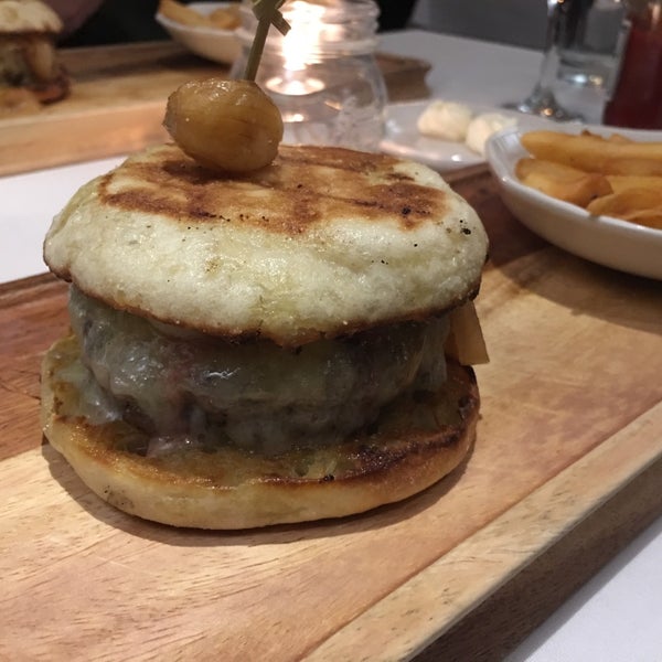 The French onion soup burger is good. (A little underwhelming if you've seen the video for it) but good.