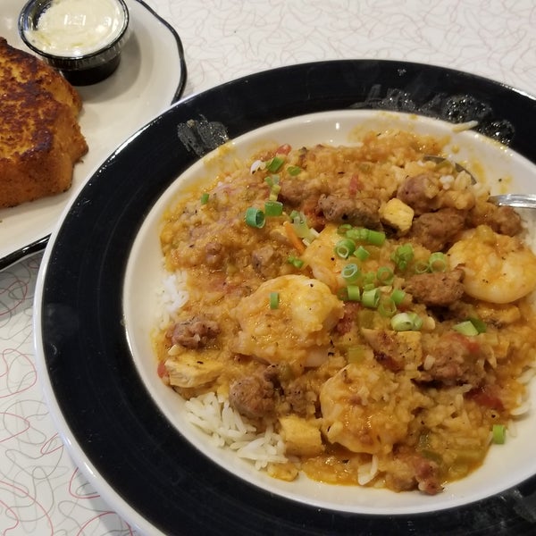 Had my first dinner & it was just as good as breakfast. The shrimp gumbo was great. Spiced just right. Not too hot to cover up the food but compliment the dish. Wife had a Patty Melt and was satified.