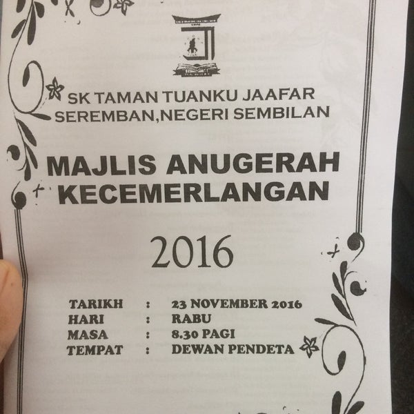 Photos at SK Taman Tuanku Jaafar Education