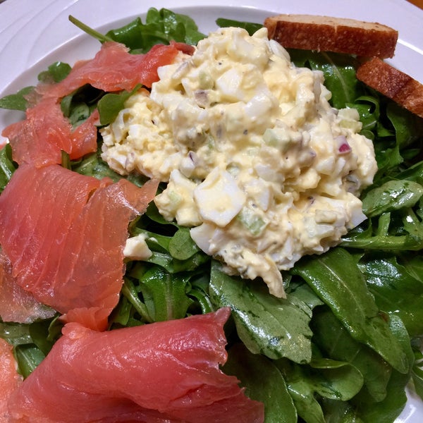 I ordered an Egg Salad Francois for brunch. Smoked salmon is one of my favorite foods. The portion was not too much, not too little. Just right.