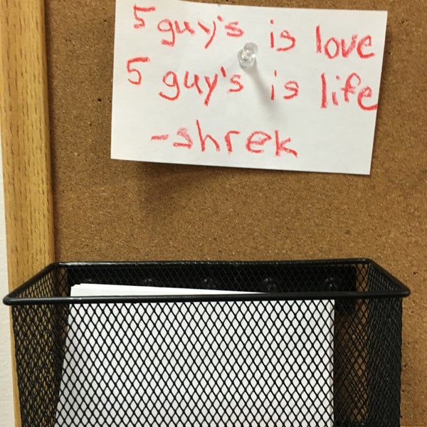 Five Guys Burger Joint in Middletown