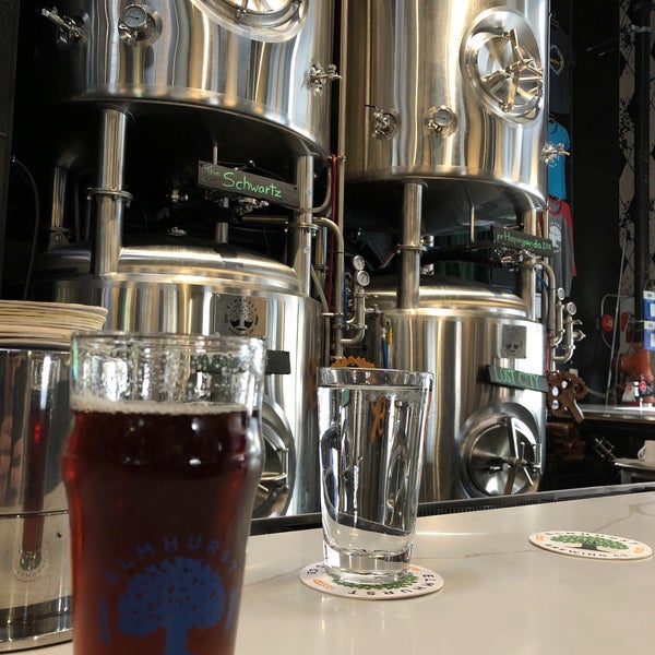Photo taken at Elmhurst Brewing Company by Tom R. on 10/24/2019