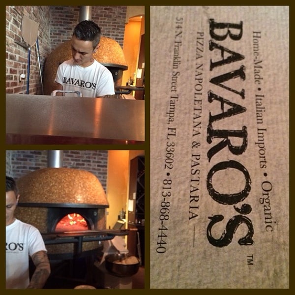 1/18/2014 tarihinde QTeeziyaretçi tarafından Bavaro&#39;s Pizza Napoletana &amp; Pastaria'de çekilen fotoğraf