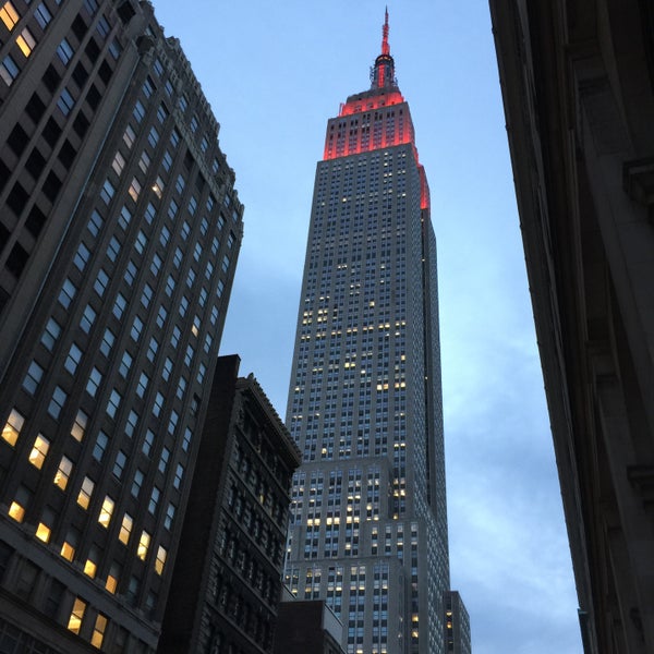 Photo taken at Empire State Building by Marc C. on 4/16/2015