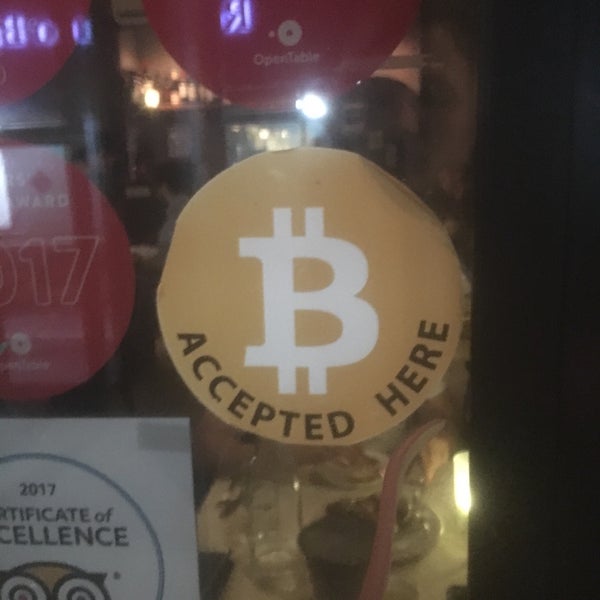 They accept bitcoin.