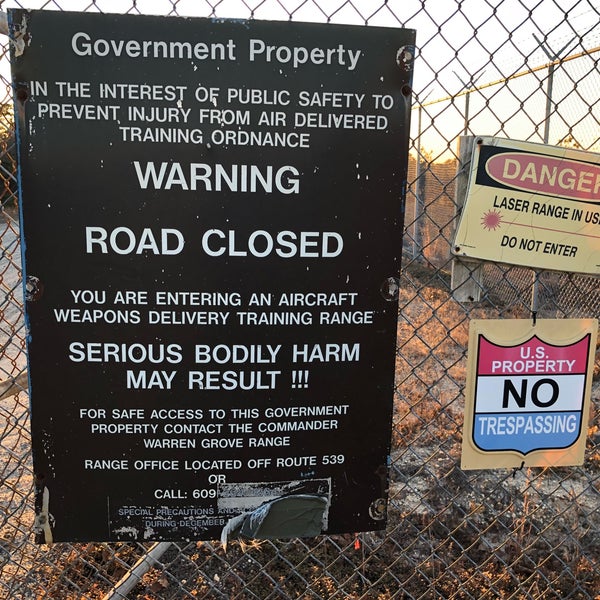 Warren Grove Air To Ground Bombing Range Warren Grove, NJ