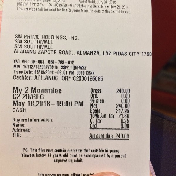 Photo taken at SM Cinema Southmall by Cecilia A. on 5/18/2018