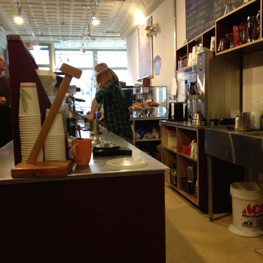 Photo taken at Mighty Good Coffee by Ian W. on 11/14/2012