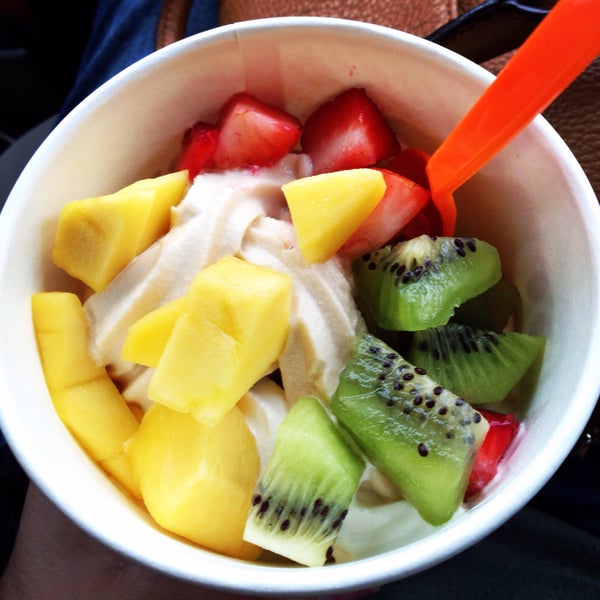 Photo taken at Monster Yogurt by Lily O. on 3/8/2015