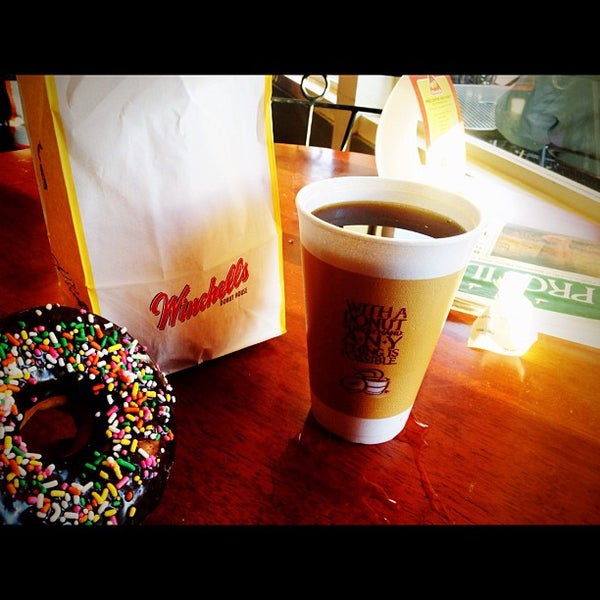 Photo taken at Winchell&#39;s Donuts by Jerad L. on 12/1/2012