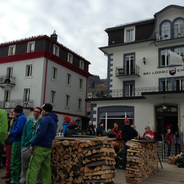 Photo taken at Ski Lodge Engelberg by Michael F. on 3/22/2013