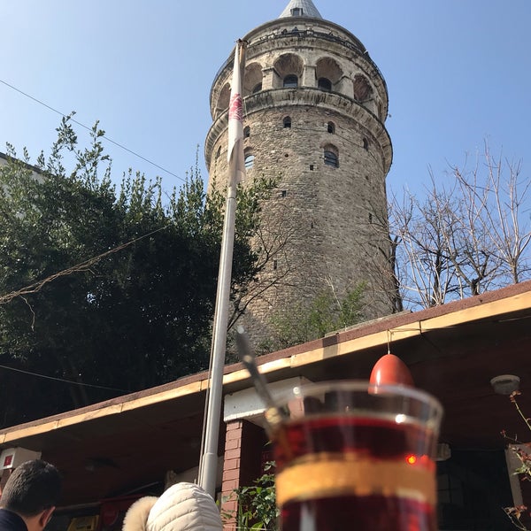 Photo taken at Galata Tower by Dilmen on 2/18/2019