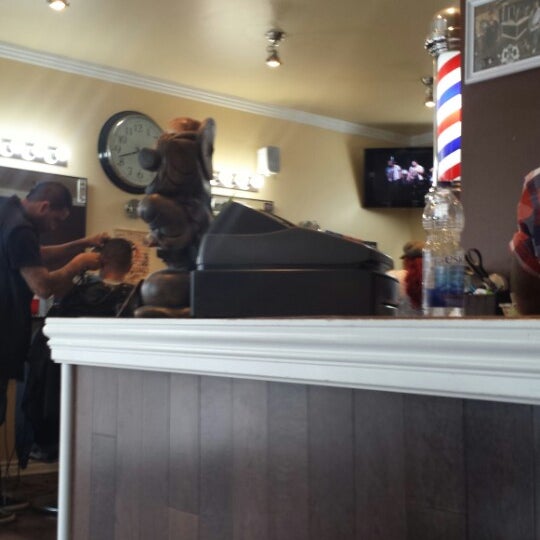 Photo taken at G&amp;G Barbershop by Fridgy L. on 6/29/2013