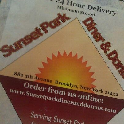 Photo taken at Sunset Park Diner &amp; Donuts by Burp Fart M. on 11/12/2011