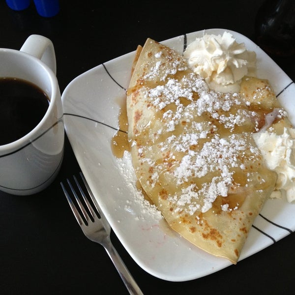 Photo taken at Crepe Creation Cafe by Robbie R. on 3/2/2013