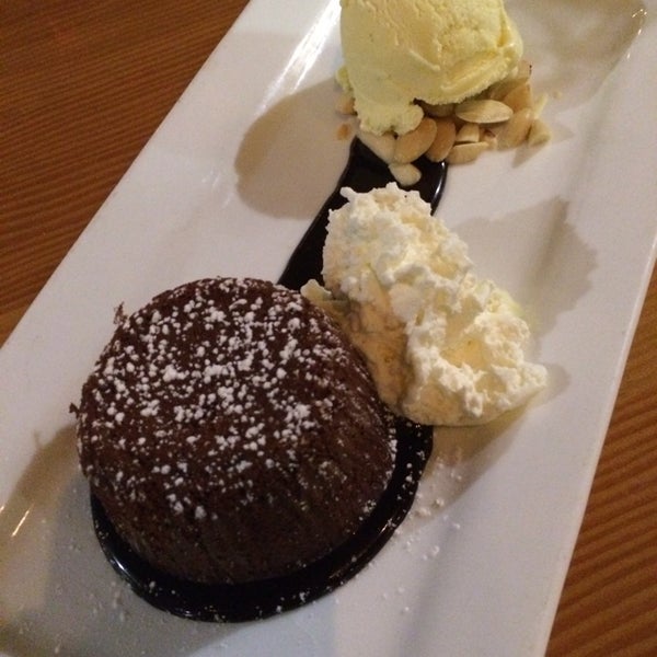 The lava cake is the best goopy chocolate dessert in PB/LJ!